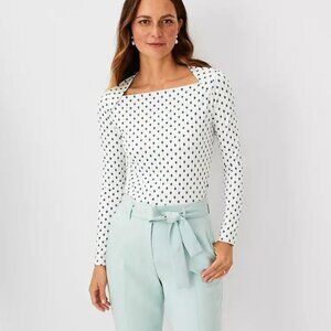 NWT Ann Taylor Geo Refined Stretch Top - size XL